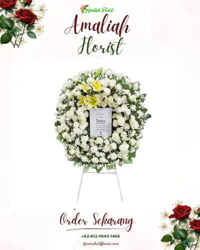 Krans Bunga Duka Cita di Penyengat Rendah